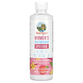MaryRuth Organics, Women's Multivitamin Liposomal, Vanilla Peach, 15.22 fl oz (450 ml)