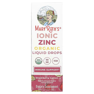 MaryRuth's, Gouttes liquides au zinc ionique biologique, Fraise et citron, 120 ml