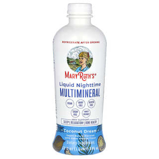 MaryRuth's, Liquid Nighttime Multimineral, flüssiges Multimineral für besseren Schlaf, Kokos-Traum, 946 ml (32 fl. oz.)