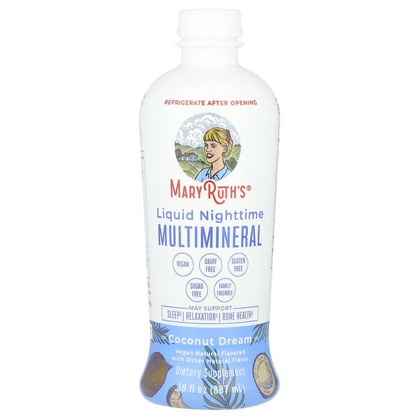 MaryRuth's Liquid Nighttime Multimineral, Coconut Dream, 30 fl oz (887 ml)