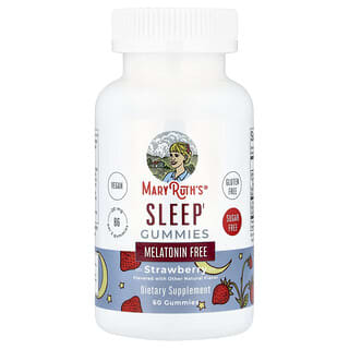 MaryRuth's, Sleep Gummies, Melatonin Free, Strawberry, 60 Gummies