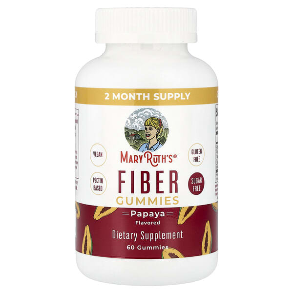 MaryRuth's, Fiber 구미젤리, 파파야, 구미젤리 60개