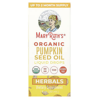 MaryRuth's, Organic Pumpkin Seed Oil Liquid Drops, Alcohol Free, 1 fl oz (30 ml)