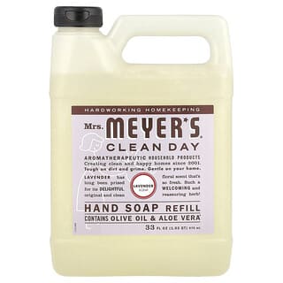 Mrs. Meyers Clean Day, Liquid Hand Soap Refill, Lavender , 33 fl oz (975 ml)