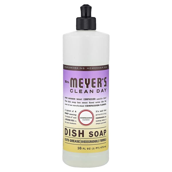 Mrs. Meyers Clean Day, Σαπούνι πιάτων, Άνθος Συμπόνιας, 473 ml