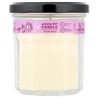 Mrs. Meyers Clean Day, Geurende sojakaars, pioenroos, 7,2 oz (204 g)