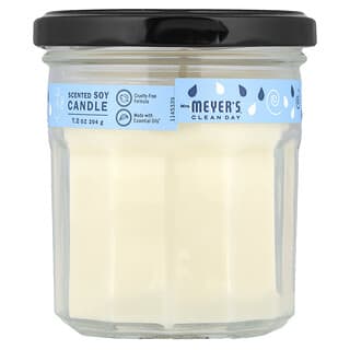Mrs. Meyers Clean Day, Vela de soya, Agua de lluvia, 204 g (7,2 oz)