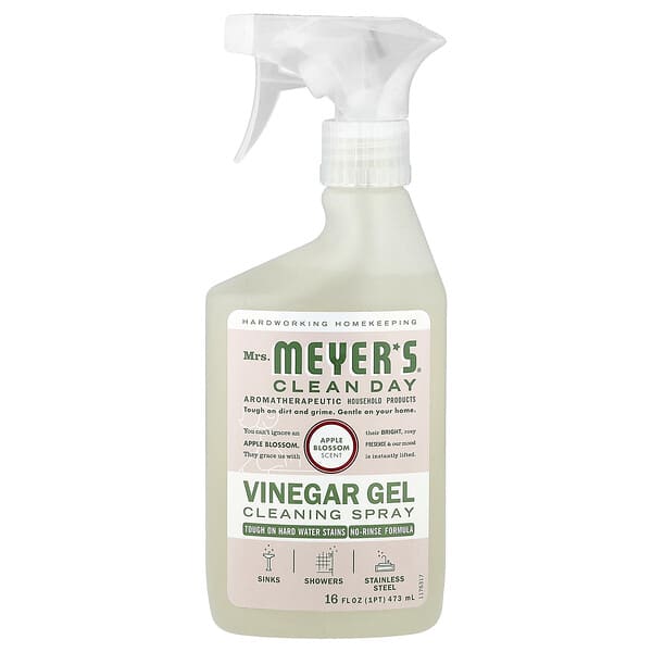 Mrs. Meyers Clean Day, 식초 젤 세정 스프레이, 애플 블라섬, 473ml(16fl oz)