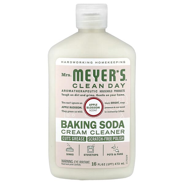 Mrs. Meyers Clean Day, 베이킹소다 크림 클렌저, 애플 블라섬, 473ml(16fl oz)