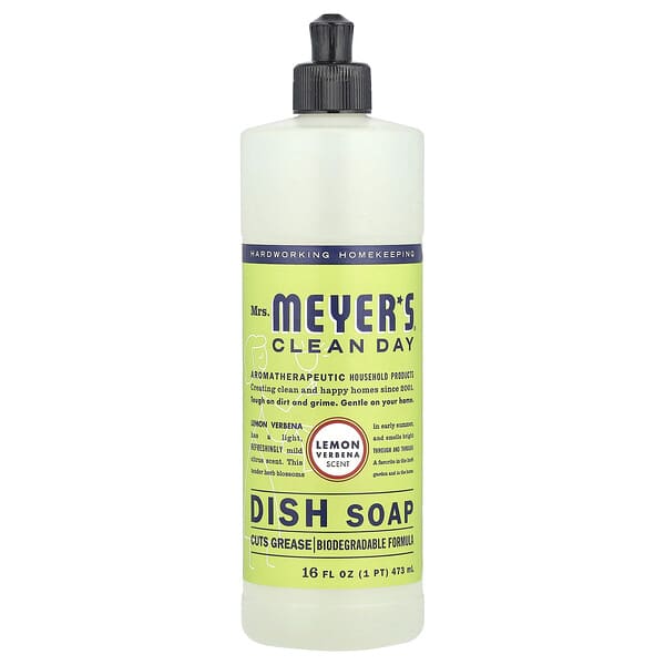Mrs. Meyers Clean Day, 주방 세제, 레몬 버베나, 473ml(16fl oz)