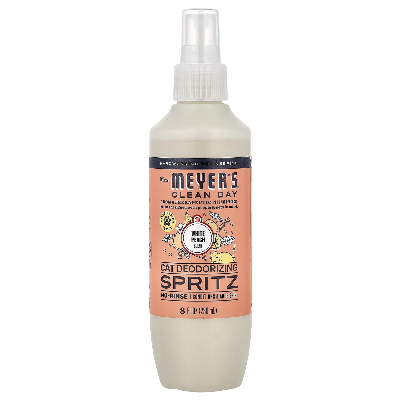 Cat Deodorizing Spritz, White Peach, 8 fl oz (236 ml)
