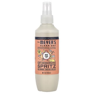 Mrs. Meyers Clean Day, Cat Deodorizing Spritz, White Peach, 8 fl oz (236 ml)