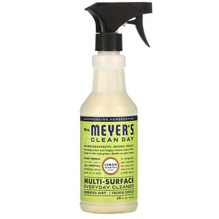 Mrs. Meyers Clean Day, منظّف للأسطح، متعدد الاستعمالات، بعبير الليمون والفيربينا، 16 أونصة سائلة (473 مل)