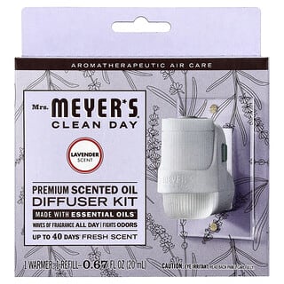 Mrs. Meyers Clean Day, Premium Scented Oil Diffuser Kit, Lavender, 1 Kit