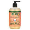 Mrs. Meyers Clean Day, סבון ידיים בריח גרניום, 370 מ"ל (12.5 אונקיות נוזל)