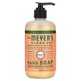 Mrs. Meyers Clean Day‏, סבון ידיים בריח גרניום, 370 מ"ל (12.5 אונקיות נוזל)