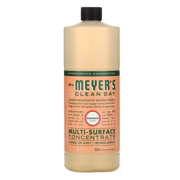 Mrs. Meyers Clean Day, Multi-Surface Concentrate, Geranium, 32 fl oz ...