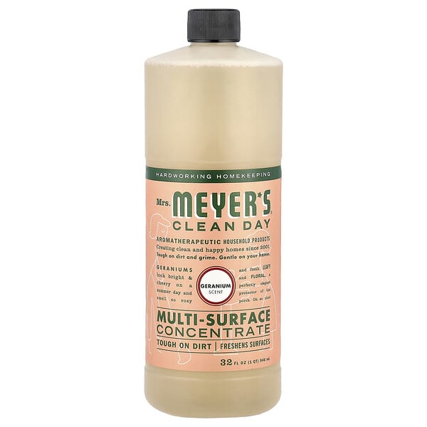 Mrs. Meyers Clean Day, 다용도 농축 세제, 제라늄, 946ml(32fl oz)