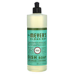 Mrs. Meyers Clean Day, 液体ディッシュソープ、 バジルの香り、 16液量オンス (473 ml)