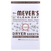 Mrs. Meyers Clean Day, Folhas Secantes, Lavanda, 80 Folhas