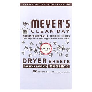 Mrs. Meyers Clean Day, 건조기 시트, 라벤더 향, 시트 80개입