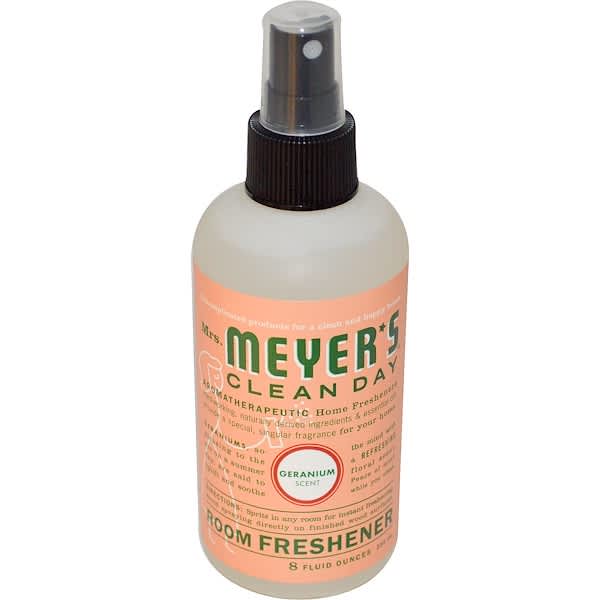Mrs. Meyers Clean Day, Room Freshener, Geranium Scent, 8 fl oz (236 ml) (Discontinued Item) 