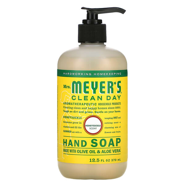 Mrs. Meyers Clean Day, ハンドソープ、スイカズラの香り、370ml（12.5液量オンス）