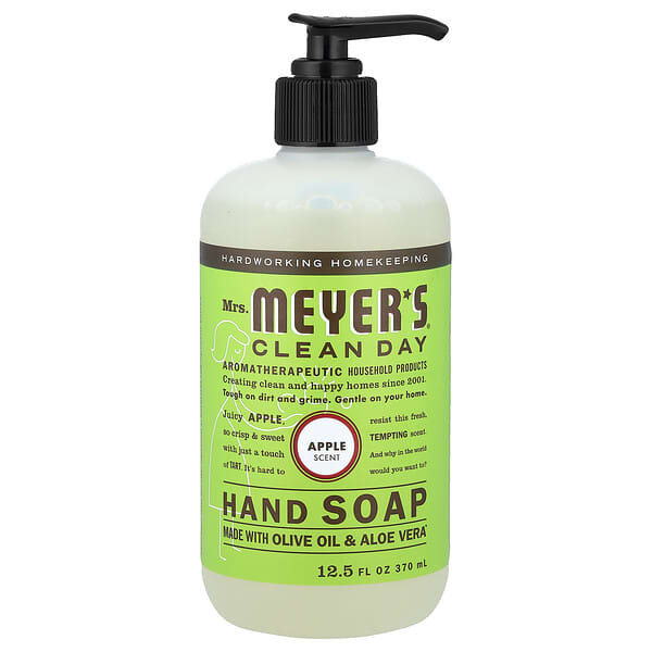 Mrs. Meyers Clean Day, Jabón para manos, Manzana, 370 ml (12,5 oz. líq.)