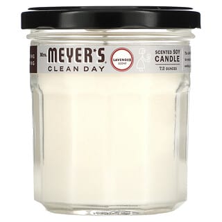 Mrs. Meyers Clean Day, شمعة صويا معطرة، رائحة زهرة الخزام، 7.2 أونصة
