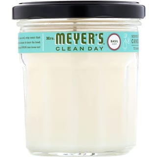 Mrs. Meyers Clean Day, شمعة الصويا المُعطرة، رائحة الريحان، 7.2 أونصة