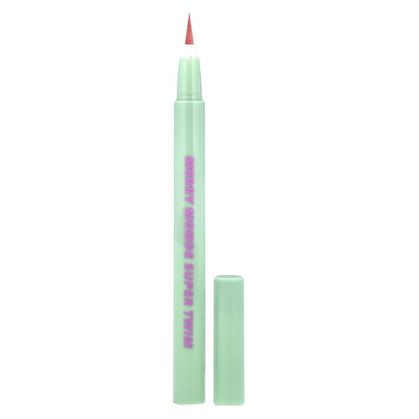 Merrymonde, 슈퍼 Twinm 펜 아이라이너, 04 살몬 핑크, 0.5ml(0.02fl oz)
