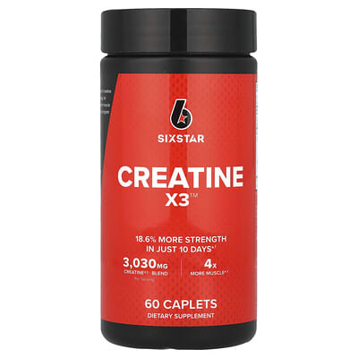 SIXSTAR, Creatine X3™, 60 Tablets