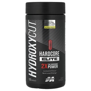 MuscleTech, Hydroxycut Hardcore Elite, 100 capsules thermogènes à libération rapide