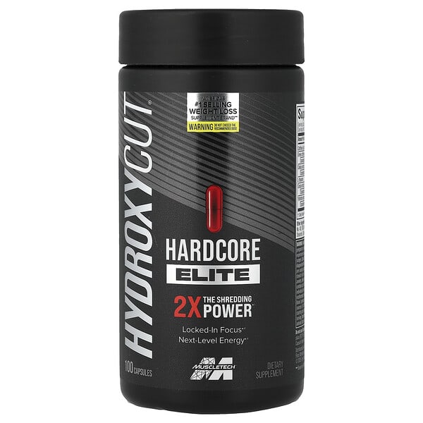 MuscleTech, Hydroxycut Hardcore Elite，100 粒速釋熱膠囊