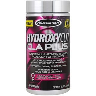 MuscleTech, Hydroxycut CLA Plus, 60 Softgels
