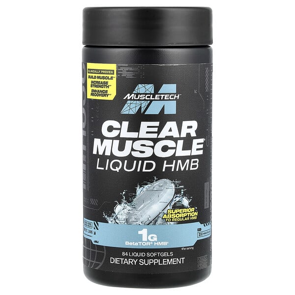 Clear Muscle®, Liquid HMB, 84 Liquid Softgels