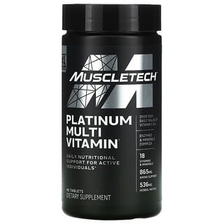 MuscleTech, Platinum Multi-Vitamin, Multivitaminpräparat, 90 Tabletten