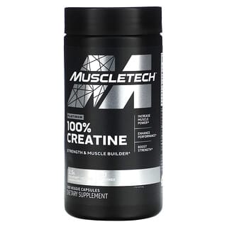 MuscleTech, Platinum, 100% креатин, 100 растительных капсул