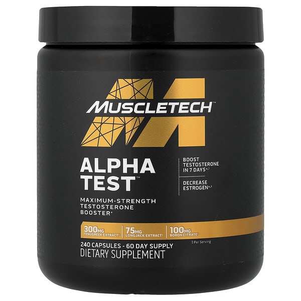 MuscleTech, α 測試，240 粒膠囊