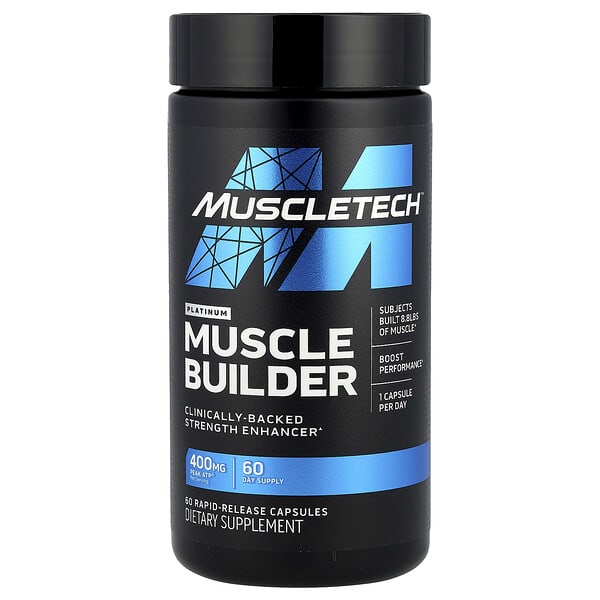 MuscleTech, 鉑金增肌粉，400 毫克，60 粒速釋膠囊