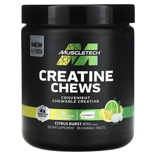 MuscleTech, Creatine Chews, Citrus Burst , 90 Chewable Tablets