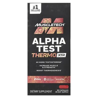 MuscleTech, Alpha Test Thermo XTr, 캡슐 90정