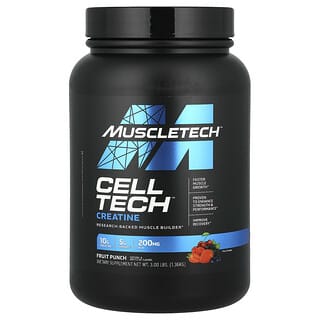 MuscleTech, 性能系列，CELL-TECH 肌酸，水果混合味，3 磅（1.36 千克）