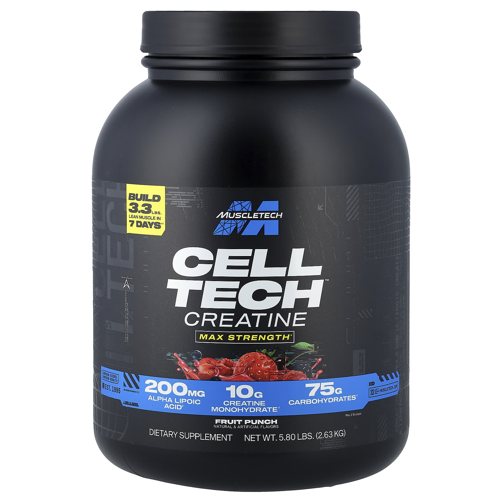 Cell-Tech™（セルテック）クレアチン、フルーツパンチ、2.63kg（5.8