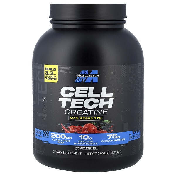 MuscleTech, Cell-Tech™ 肌酸，混合水果味，5.8 磅（2.63 千克）