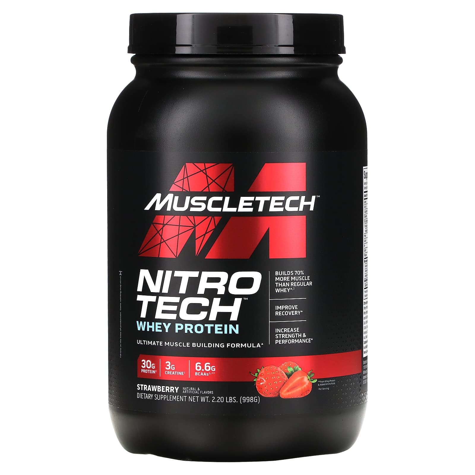 Muscletech, Nitro-Tech（ニトロテック）、ホエイアイソレート＋リーン 