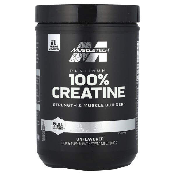 MuscleTech, Essential Series, Platinum 100% Creatine, Unflavored, 14.11 oz (400 g)