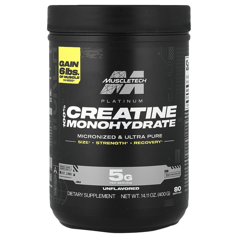 マッスルテック クレアチン400g MUSCLE TECH PLATINUM 100% CREATINE 400g UNFLAVORED + MULTI