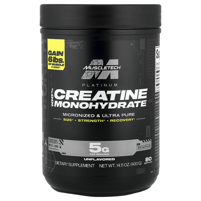 マッスルテック クレアチン400g MuscleTech プラチナ クレアチンモノハイドレート 400 g | iHerb