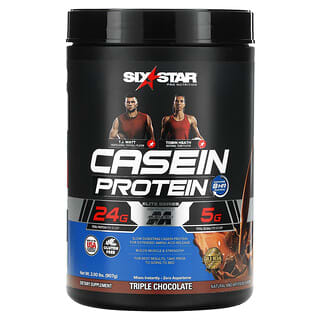 Six Star, Pro Nutrition, казеиновый протеин, элитная серия «Тройной шоколад», 907 г (2 фунта)